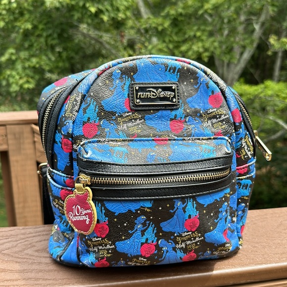Rare Loungefly Run Disney 2018 Princess Half Marathon backpack Purse bag tote - Picture 9 of 14